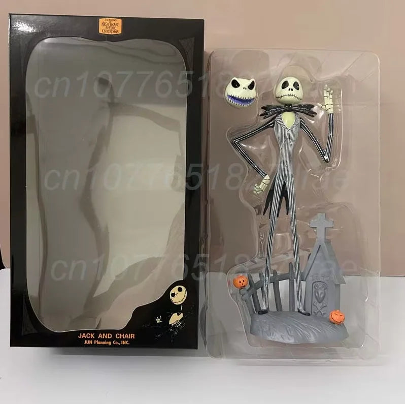 The Nightmare Before Christmas Jack Skellington Action Figure 12 Face Jack Jack Chair Special Version Model Toys Christmas Gift