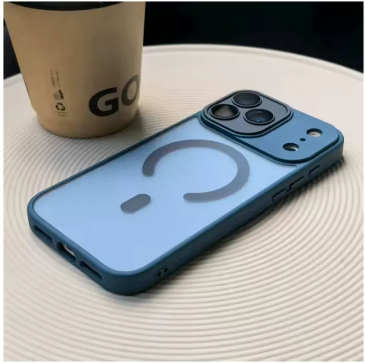 Original Matte Clear Lens Protect For Magsafe Phone Case For iPhone 17 17 Air 17Pro 17 Pro Max Magnetic Wireless Charge Cover