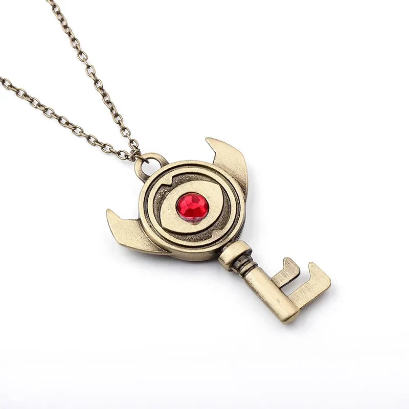 The Legend of Necklaces Metal Sword Shield Heart Pendant Necklaces for Men Fashion Jewelry Gifts Tears of the Kingdom