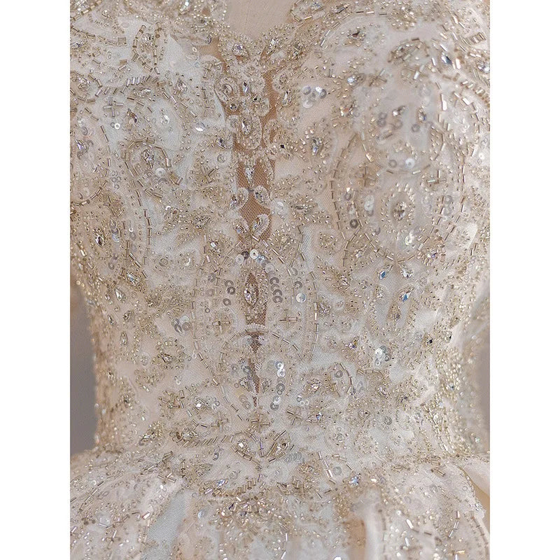 White Bridesmaid Dresses: Wedding Dresses Vestido De Noiva Sparkly Beading