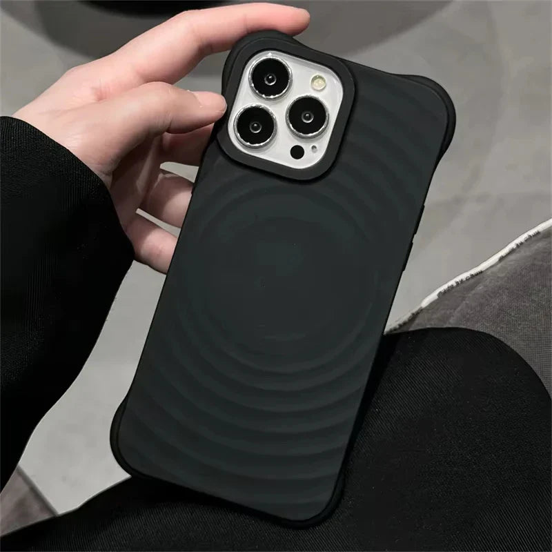 Magnetic Wireless Charging Phone Case For iPhone 16 Pro Max 17 Air 15 13 14 12 11 Pro Case Silicone For Magsafe Protection Cover