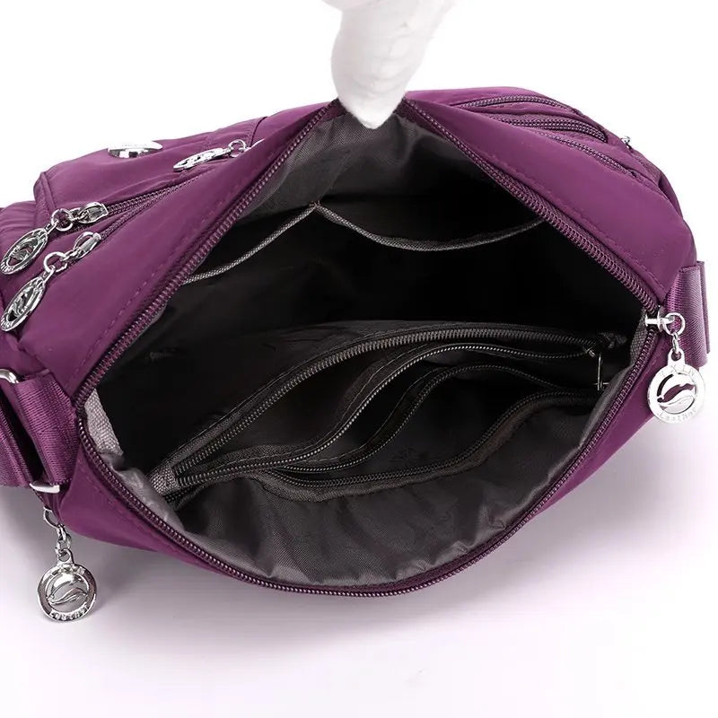Bag Women's Large Capacity Shoulder Bag Waterproof and Wear Resistant Multi Pocket