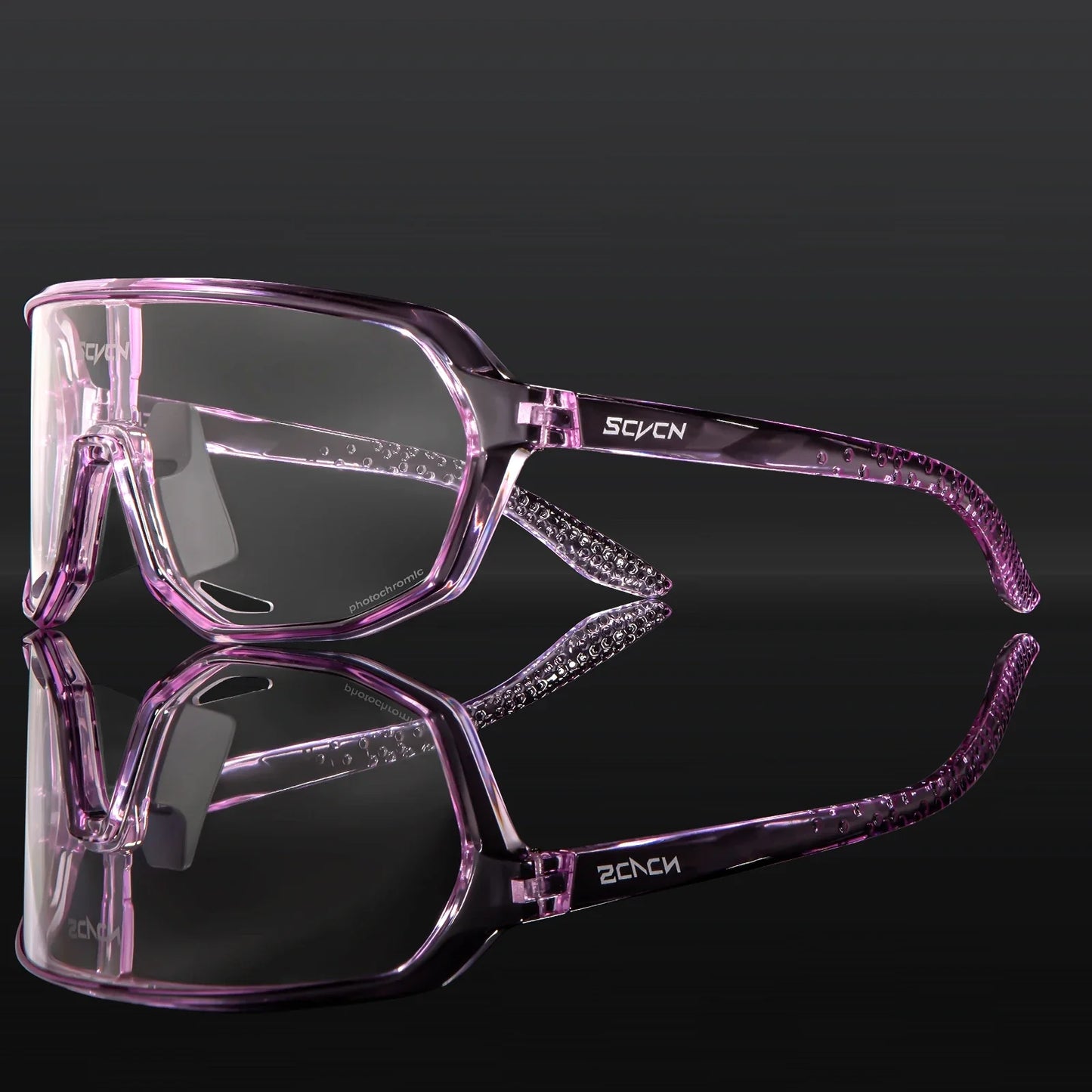 SCVCN Photochromic Cycling Sunglasses Cycling Glasses UV400 Bicycle Eyewear Sports MTB Outdoor Bike Goggles Sunglasses Eyepieces