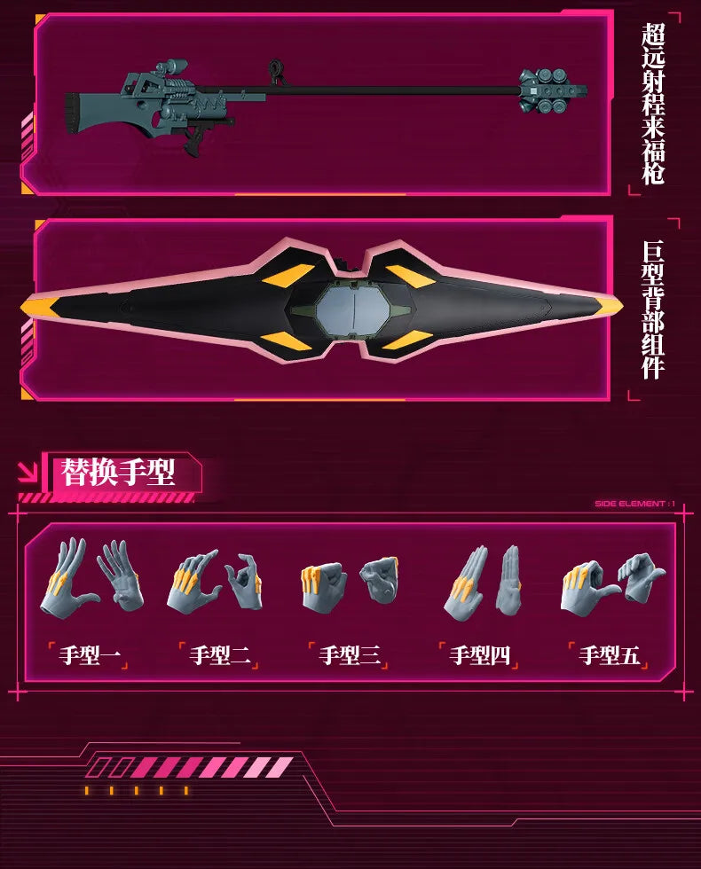 BLOKEES Original EVANGELION-02 01 08 EVA00 NEON GENESIS EVANGELION Asuka Shinji Assembled Action Figure Anime Robot Armor Toys