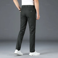 Brand Clothing Spring Summer Straight Suit Pants Men Business Fashion