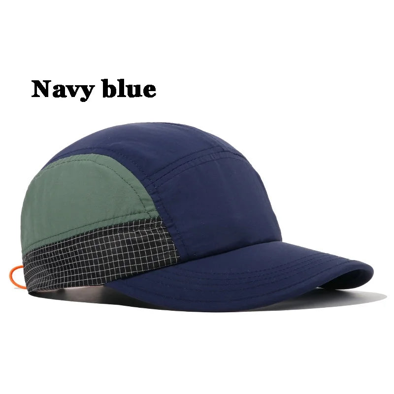 Fashion Adjustable Hat 5 Panel Cap Quick Dry Cap Snapback Hats Unisex Baseball Caps Sun Hats