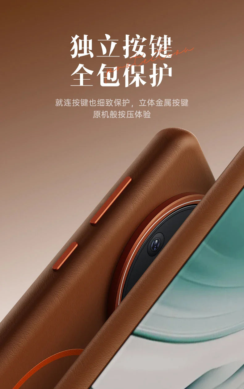 For iPhone 17 Promax Elephant Leather Texture, Minimalist & Premium Feel, Magnetic, Unique Design, Full-Coverage & Shockproof