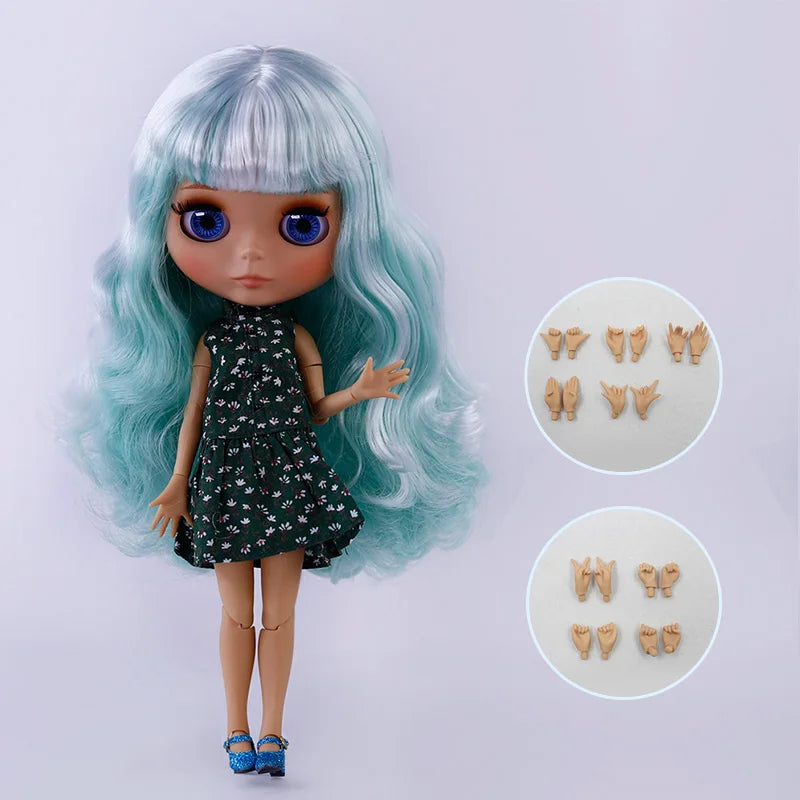 ICY DBS Blyth Doll Tan Skin Matte Face With Eyebrows Special Price 1/6 BJD JOINT body Neo Christmas Gift Anime