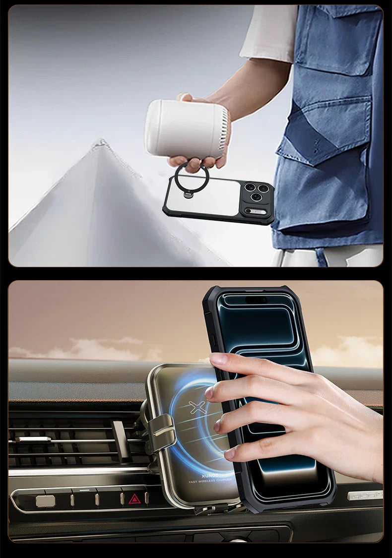 iPhone 17 Pro Max 17 Pro Magnetic Case,Airbag Shockproof Acrylic & TPU Cover,Anti-fingerprint,Camera Control Button Case