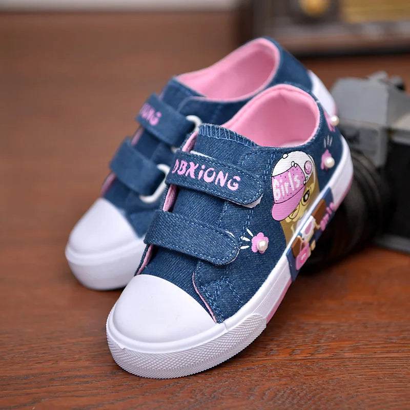 Children's Canvas Shoes Soft Bottom Fashion Kids Casual Sports Running Shoe