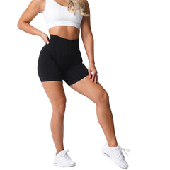 Solid Seamless Shorts Women Soft Workout Tights Fitness Outfits Yoga Pants Gym Wear