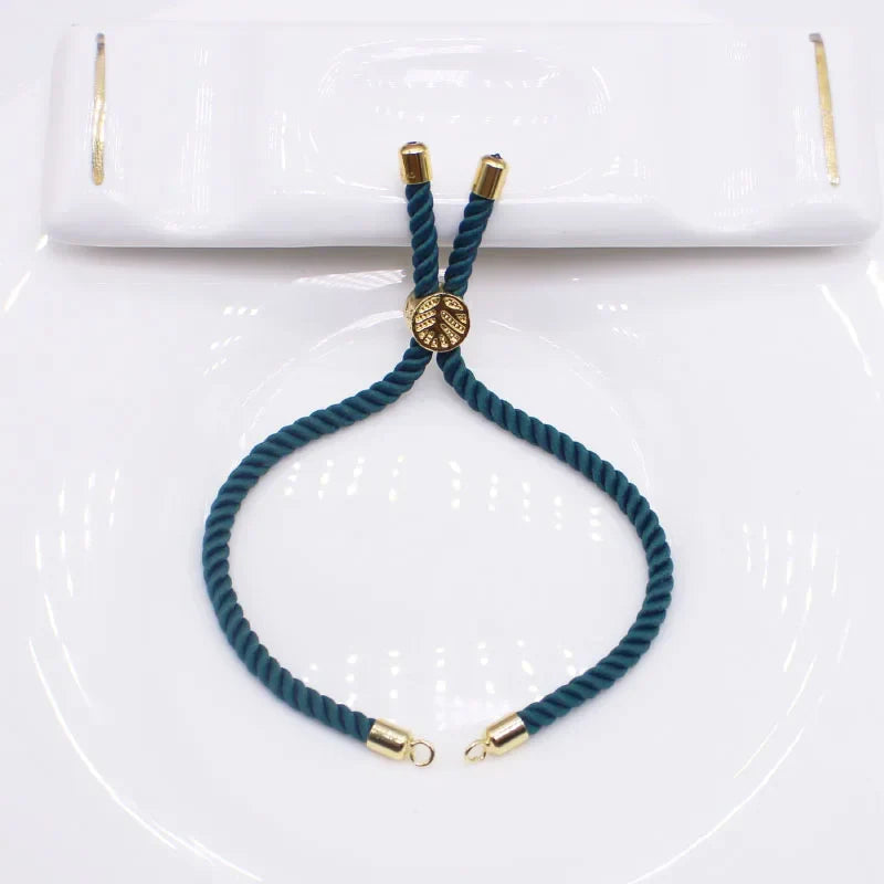 10PCS fashion luxury Wind Life Tree handmade DIY woven rope bracelet 3mm open loop buckle adjustable bracelet