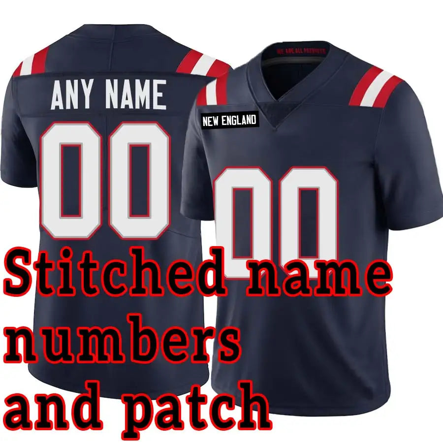 Stitched Football Jersey Custom Jacksonville,Miami,Minnesota,New England,New Orleans,San Francisco,Seattle,Tampa Bay,Tennessee,W