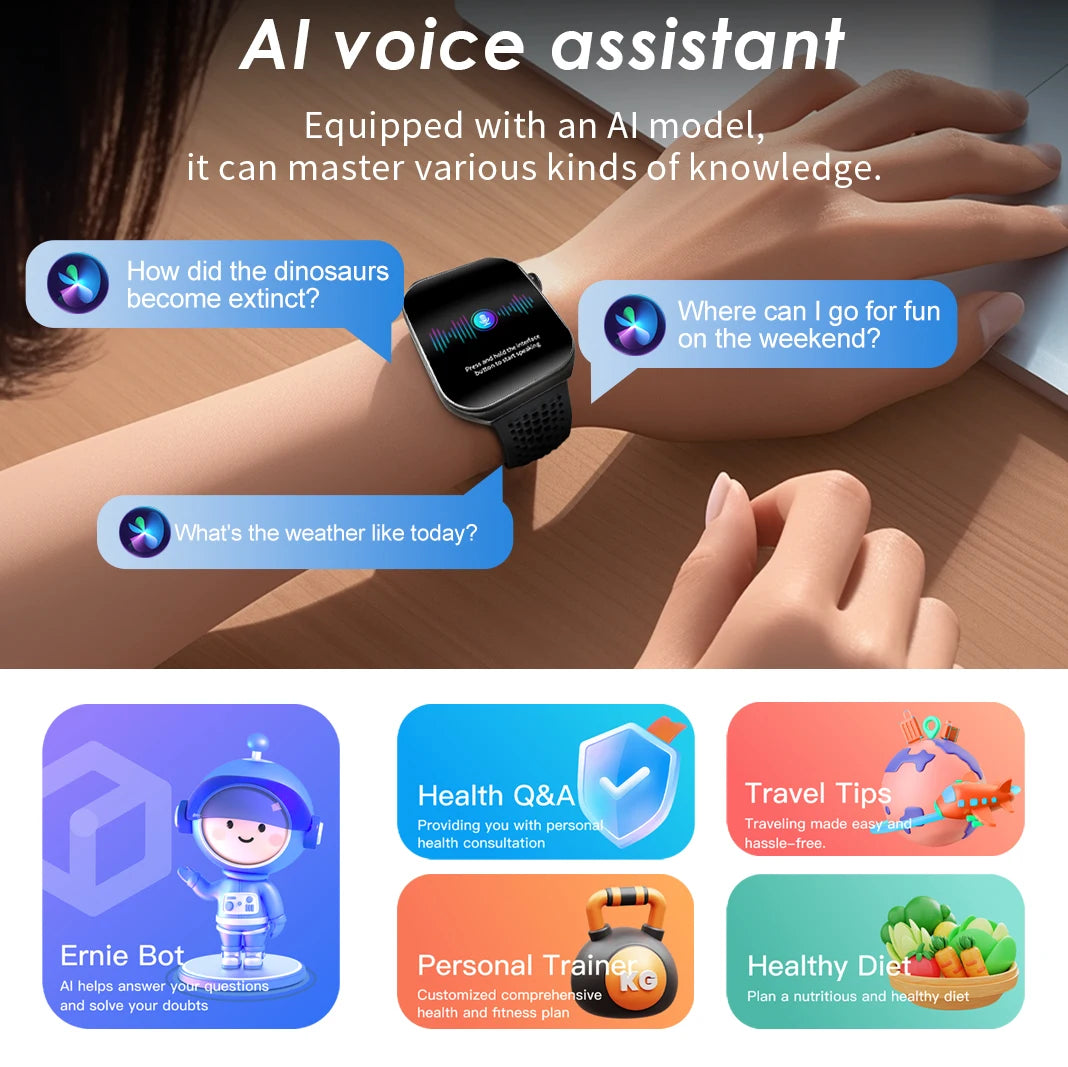 Pinteek Smartwatch Bluetooth Call Smartwatch Touch Dial for Android Music Fitness Tracker Sports Watches Compatible Strava
