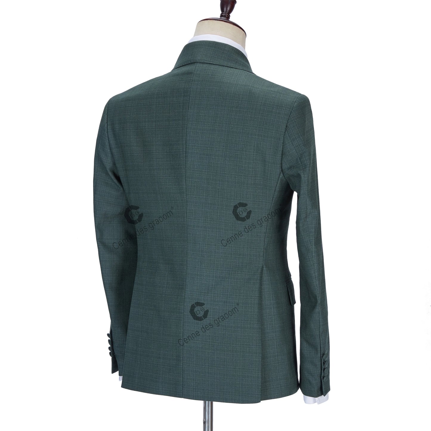 Mens Beach Wedding attire: Men's 3 Piece Slim Fit Suit Set Tailor Made Elegant Solid
