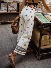 Vintage Women Loose Boho Linen Pants Summer Fashion Ladies Vocation Soft