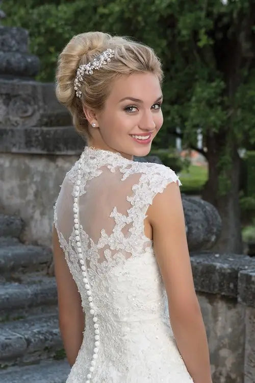 White Bridesmaid Dresses: Wedding Dresses Cap Sleeve Royal Square Neck