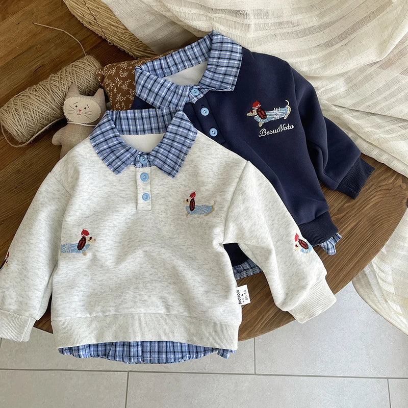 New Children Spring Autumn Fashion Boys Clothes Suit Long Sleeved Cotton Shirt Jeans 2Pc/Sets Toddler Kids Casual Baby Outfits