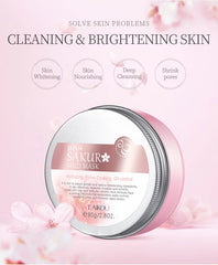 Sakura Clay Mask Deep Cleansing Brightening Repair Skin Mud Korean Face Mask Oil Control Shrink Pores Skin Care 80g