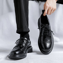 Brogues Classic Men Dress Shoes Men Oxfords Patent Leather Shoes