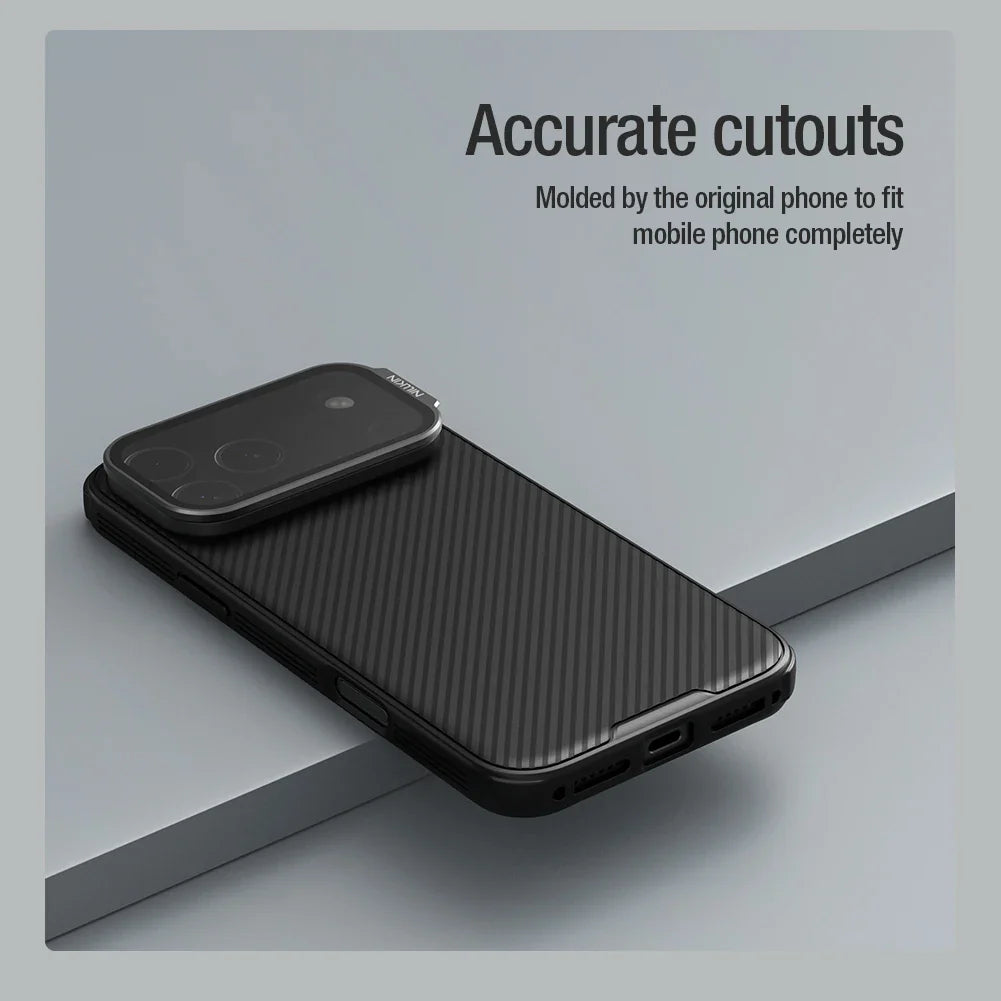 For iPhone 17 Pro Max Magsafe Case NILLKIN CamShield Prop With Foldable Protection Lens Stand Magnetic Cover For iPhone 17 Pro