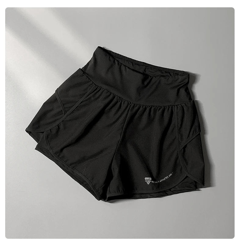 DRUR Yoga Short Woman Gym Clothes 2 In 1 High Waist Pants With Pockets Fitness Cycling Shorts Women Yoga Shorts Sportwear 2025