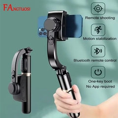 Mobile Video stabilizer Bluetooth selfie stick tripod Gimbal Stabilizer