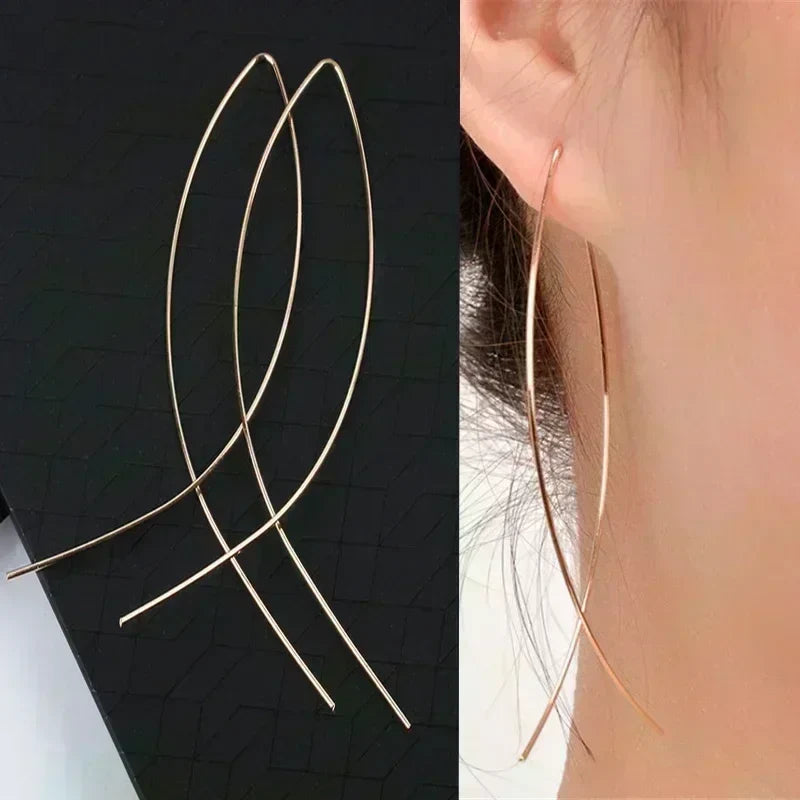 Simple Black Bow Love Earrings for Women Fashionable Personalized Beautiful Daily Accessories Party Jewelry Premium Gifts