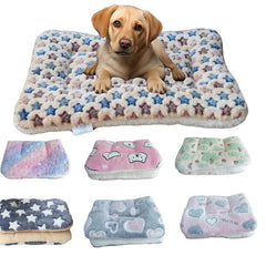 Pet Dog Bed Flannel Pet Mat Dog Bed Cat Bed Thicken Sleeping Mat Dog Blanket Mat