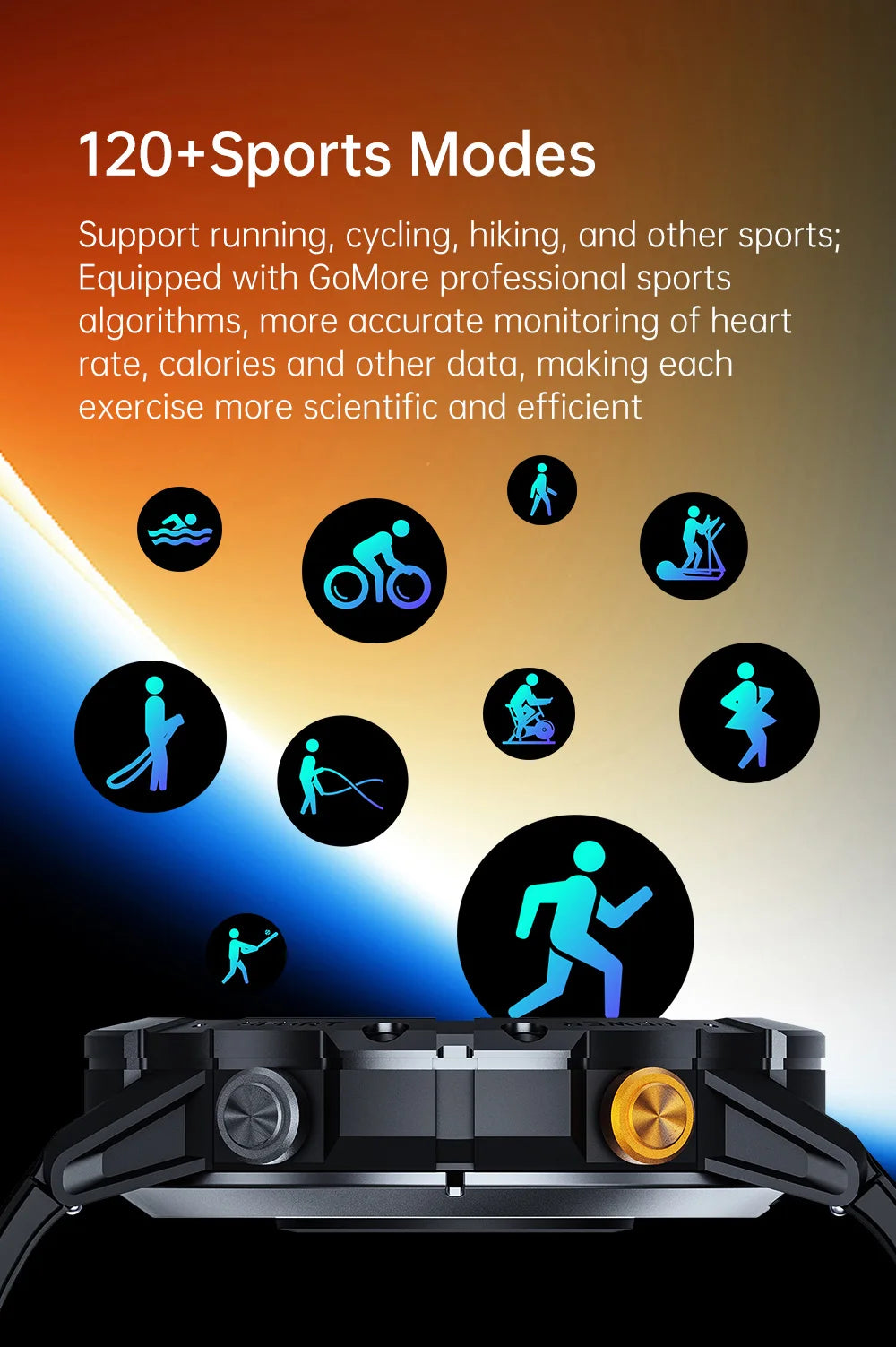 CUBOT C29 SmartWatch 1.52-inch 1ATM Waterproof Sport Watch for Men 410mAh Battery, Bluetooth Call, Heart Rate&24H Health Monitor