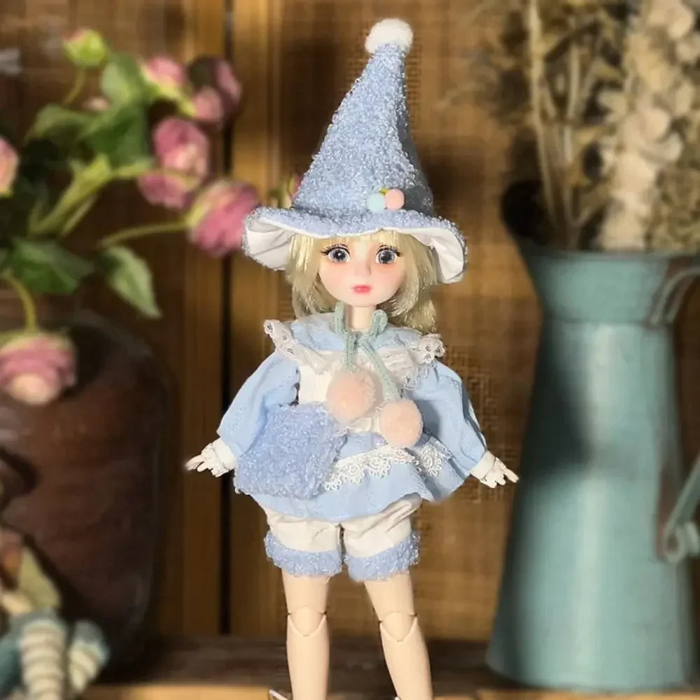 Ball jointed Doll Toys Bjd Dolls For Girls Dolls 1/6 Starry Gray Eyes 30cm Lolita Fashion Dress DIY Toy Children Birthday Gifts