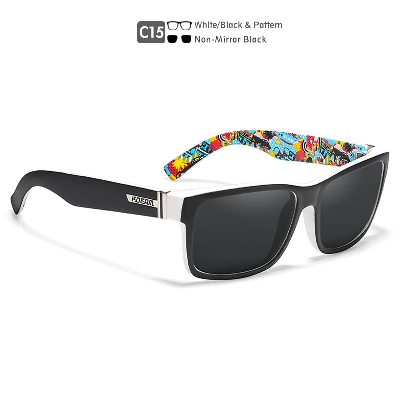 Sunglasses Men Flat Top Designer Polaroid Glasses Accessories Included