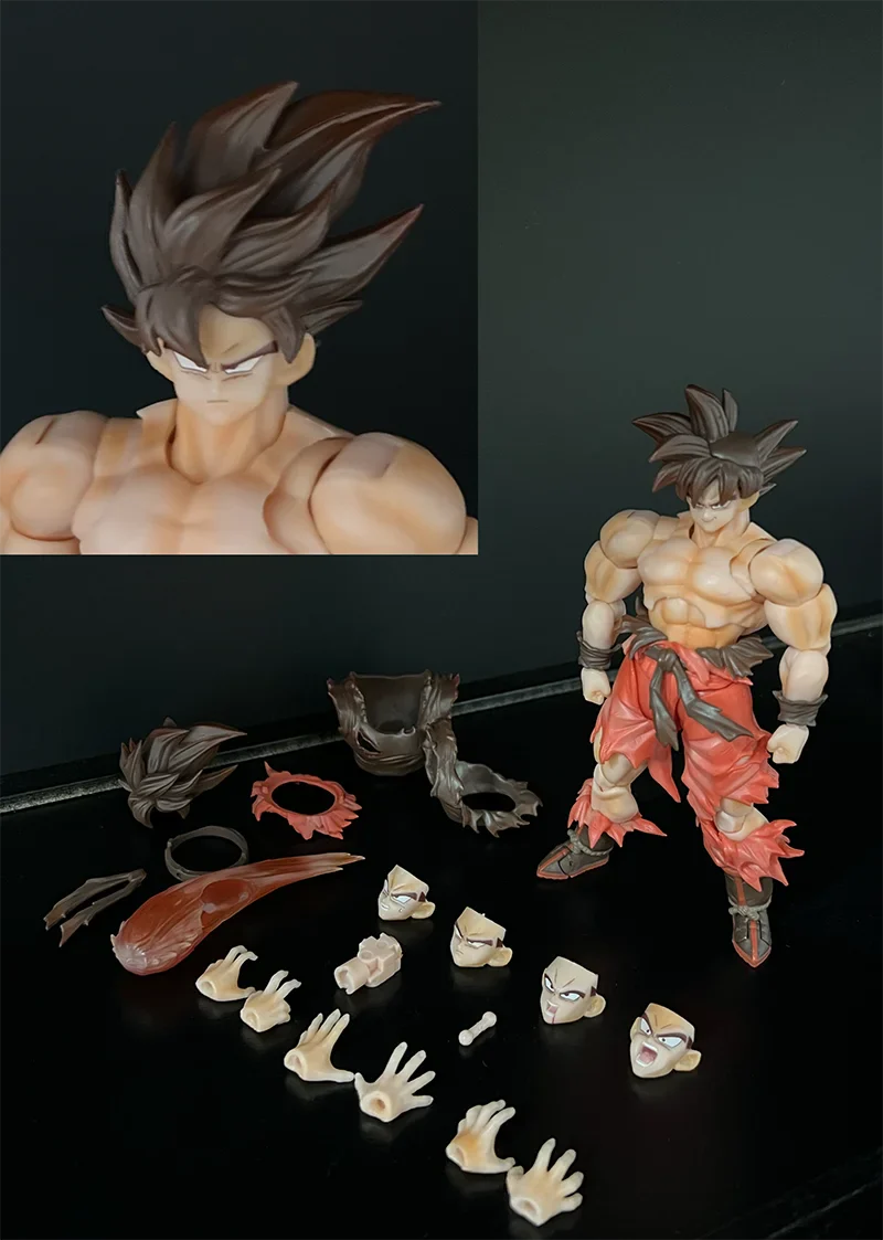 In Stock EC SHF Kaiouken  GOKU Dragon ball Z 1/12 Scale Action FIgure Model Toys Anime Figurals Brinquedos Gift