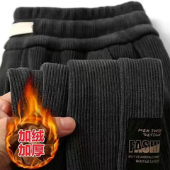 Corduroy Men's Thick Casual Pants Outdoor Warm Fashionable Stretch Sports Pants