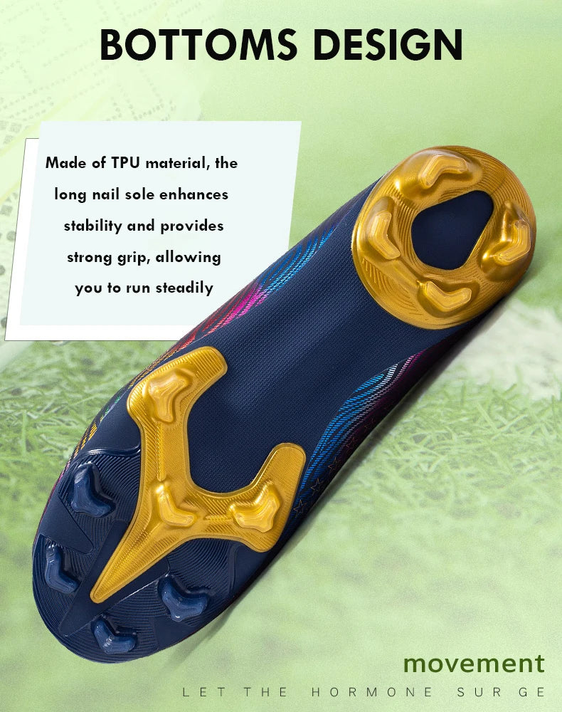 Football Boots Men Futsal Professional Unisex Anti-Slip Kids Soccer Shoes