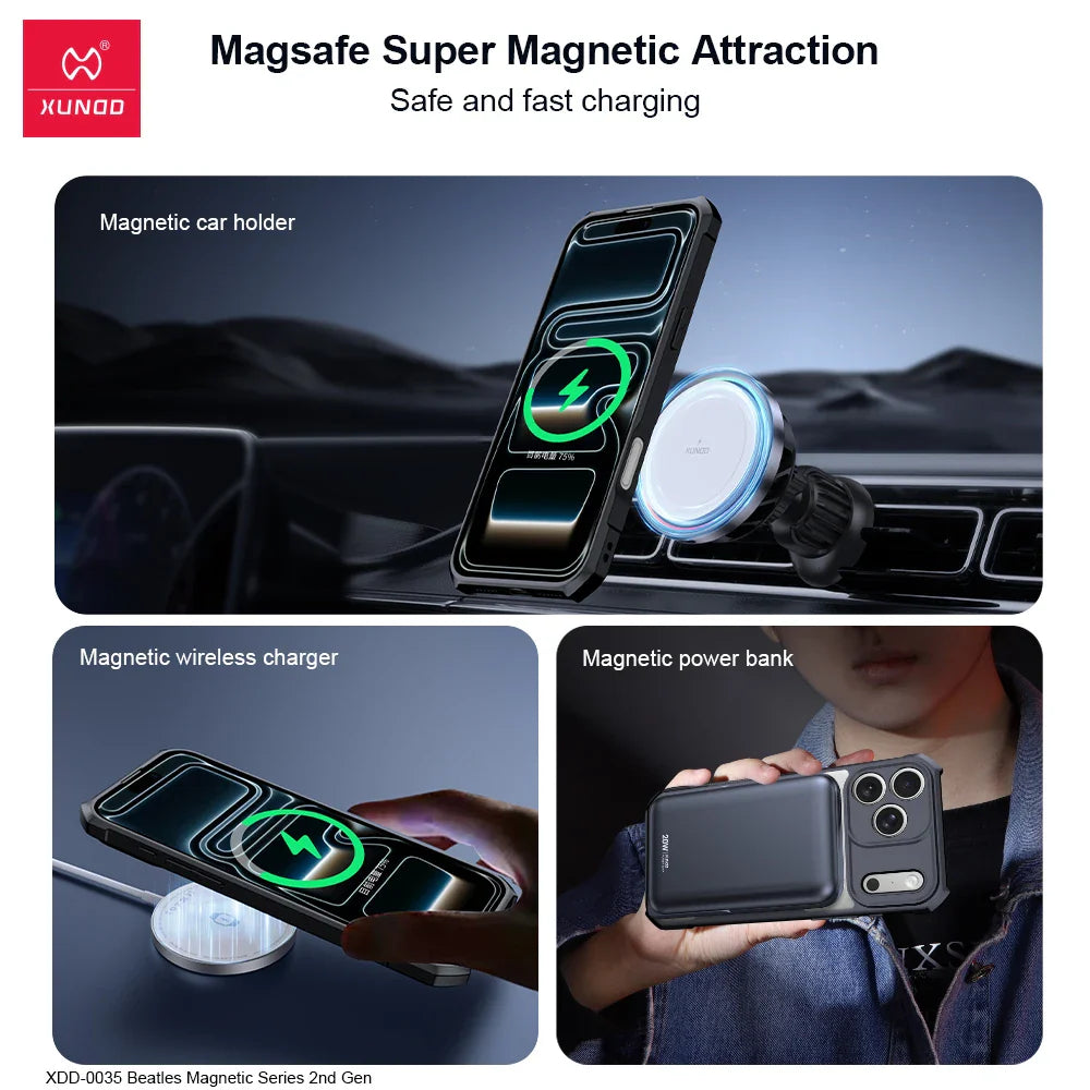 iPhone 17 Pro Max 17 Pro Magnetic Case,Airbag Shockproof Acrylic & TPU Cover,Anti-fingerprint,Camera Control Button Case