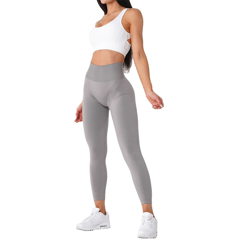 Leggings Women Soft Workout Tights Fitness Outfits Yoga Pants High Waisted Gym Wear