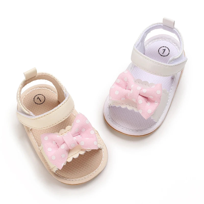Baby Baby Shoes Girls Shoes Girls Sandals PU Leather Bow Rubber