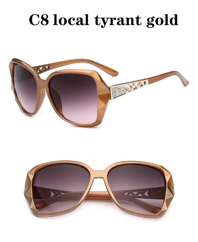 The new 2022 big box polarized sunglasses han edition tide female uv web celebrity sunglasses driving round glasses female