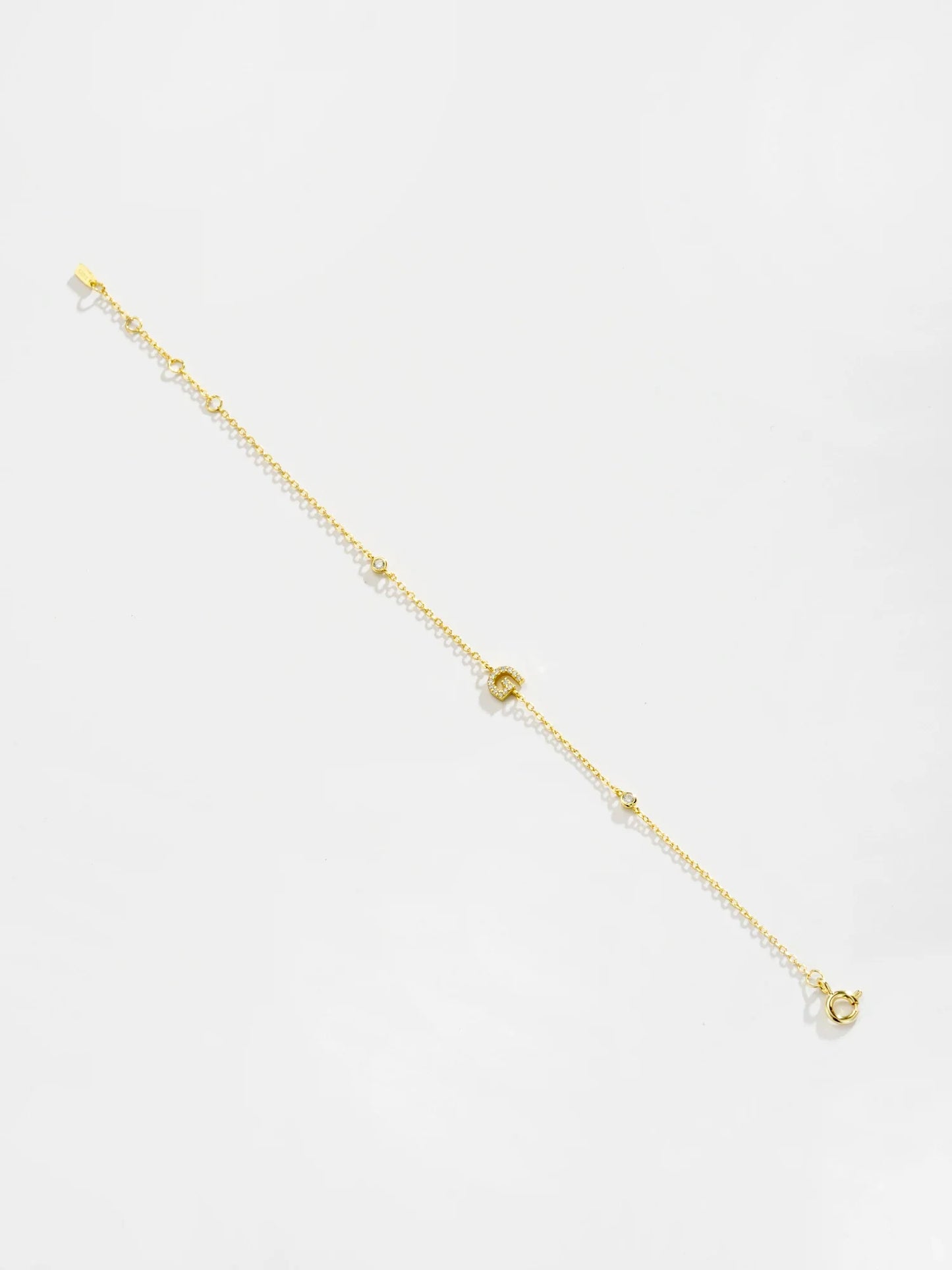 VEWANT 925 Sterling Silver Monogram Letter A - Z Initial Charm Chain Bracelet Luxury Wedding CrystalFine Jewelry