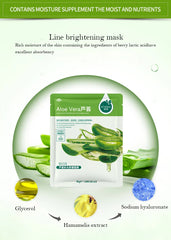 30pcs Natural Plant Facial Mask Moisturizing Oil Control Anti-Aging Fruit Aloe Korean Sheet Face Mask Beauty Skin Care Prodcuts