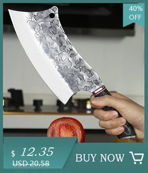 High Hardness Butcher Knife Chopping For Dual Purpose Stainless Steel Bone