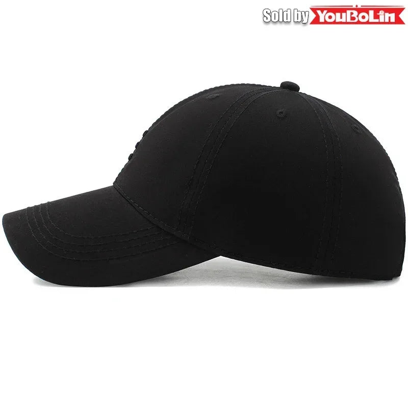 Hat baseball cap European and American fashion spring and autumn sun hat simple black summer leisure duckbill cap sports cap