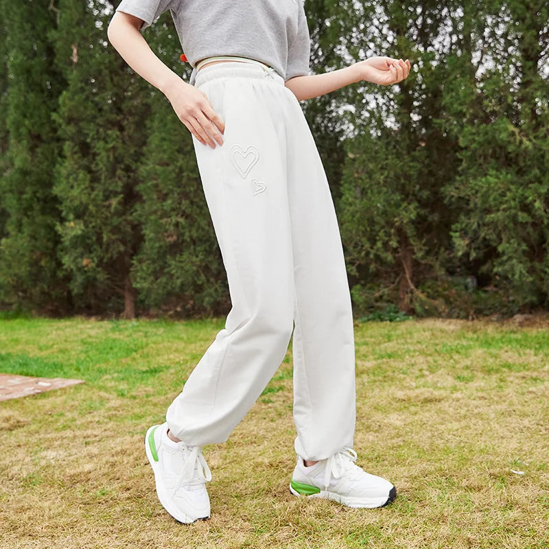 Semir Casual Pants Women Embroidered Loose Jogging Pants All-Match