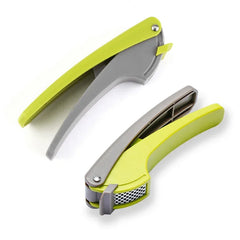 Multifunctional Garlic Press Chopper Zinc Alloy Slicer Crusher Peeler Manual Kitchen