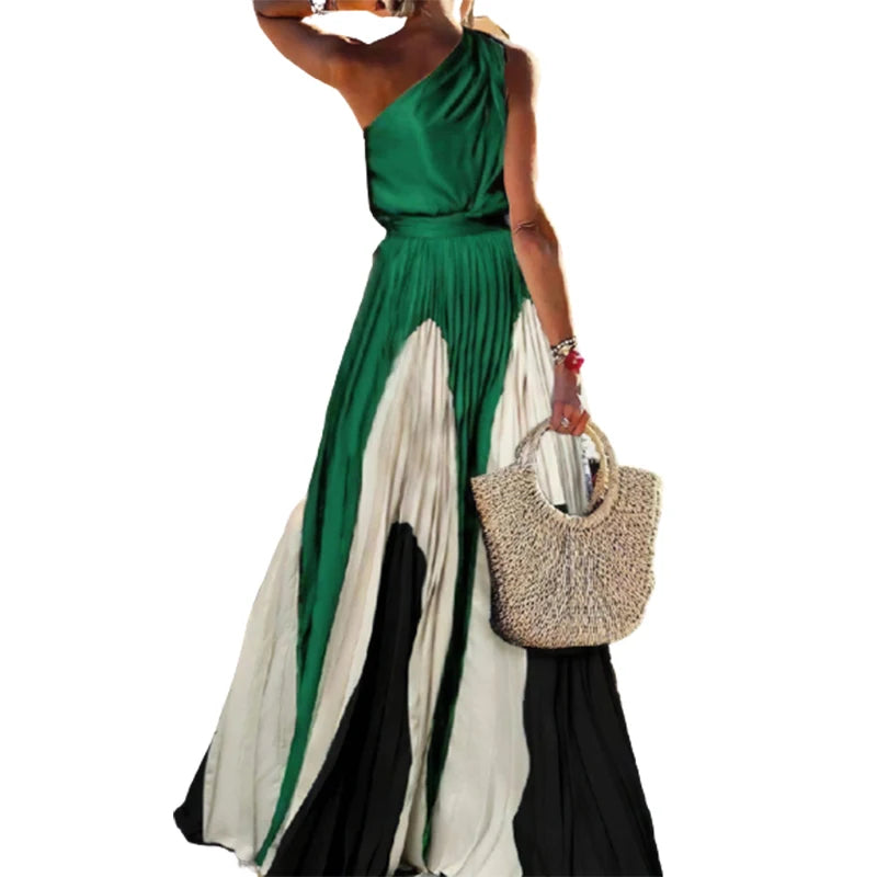 Formal attire Dresses: Elegant Chic A-line Pleated Party Dress One-Shoulder