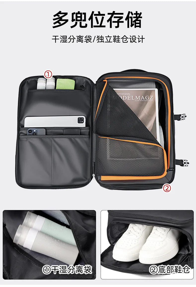 HOMEFISH Ryanair Cabin Bag Luggage - 15.6 Inch Laptop Business Travel Backpack for Men And Women College School Backpack