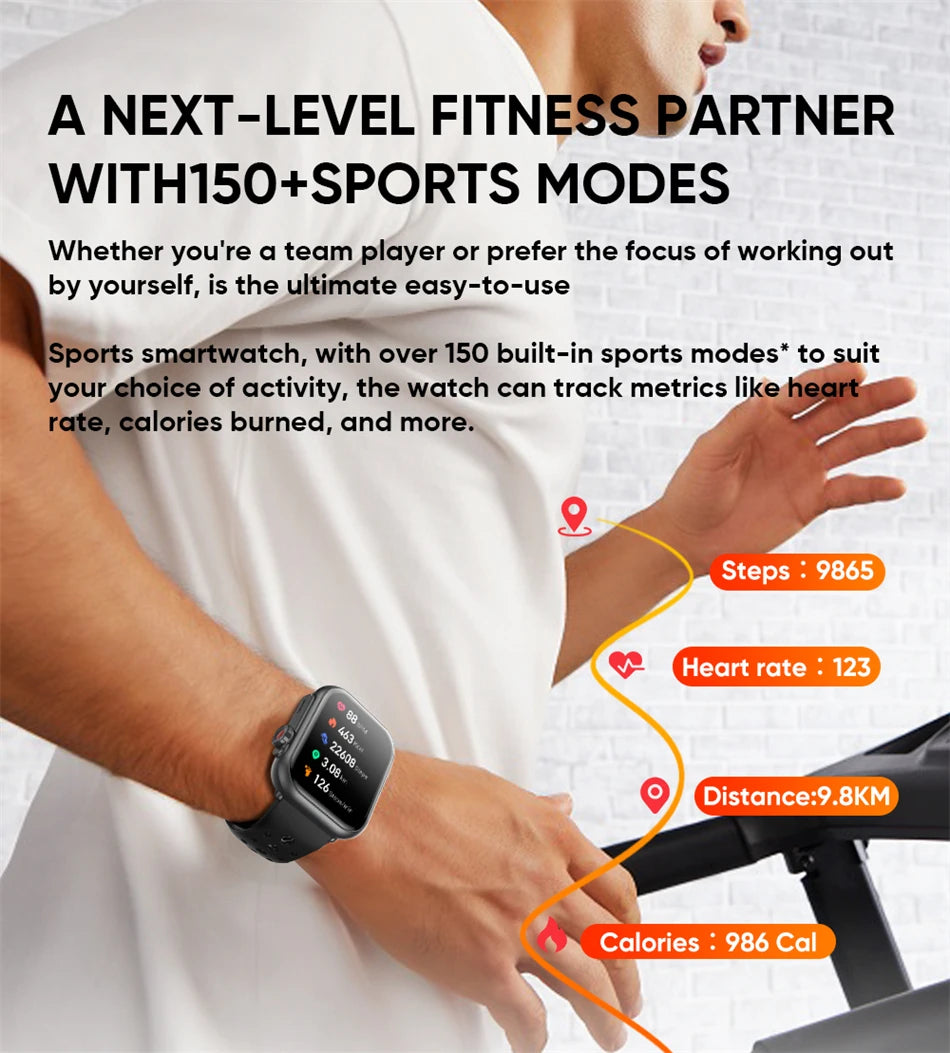 Watch Ultra 2 SE Men Women 1000mAh HD AMOLED GPS Track 100+Sport Heart Rate Bluetooth Call Waterproof Smartwatch For iOS Android