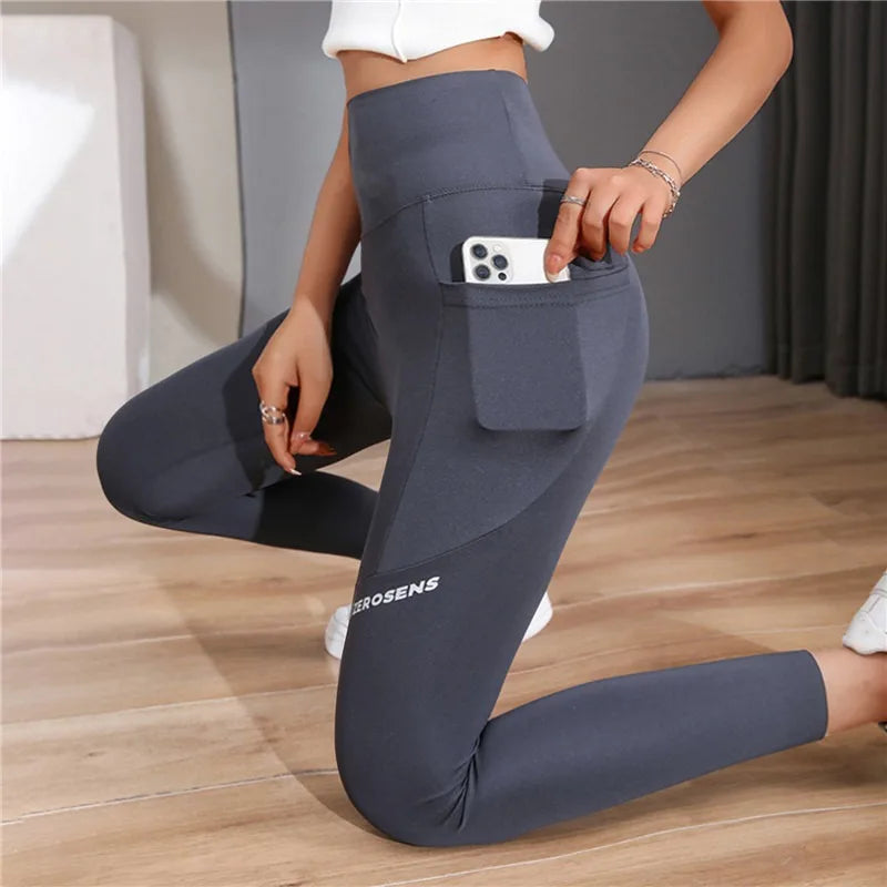 Seamless Leggings With Pocket Women Soft Workout Tights Fitness Outfits Yoga Pants