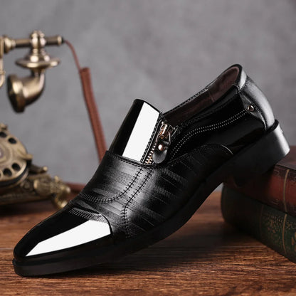 Size 38-48 Business Luxury OXford Shoes Men Breathable Leather Shoes Rubber Formal Dress Shoes Male Office Party Wedding Shoes